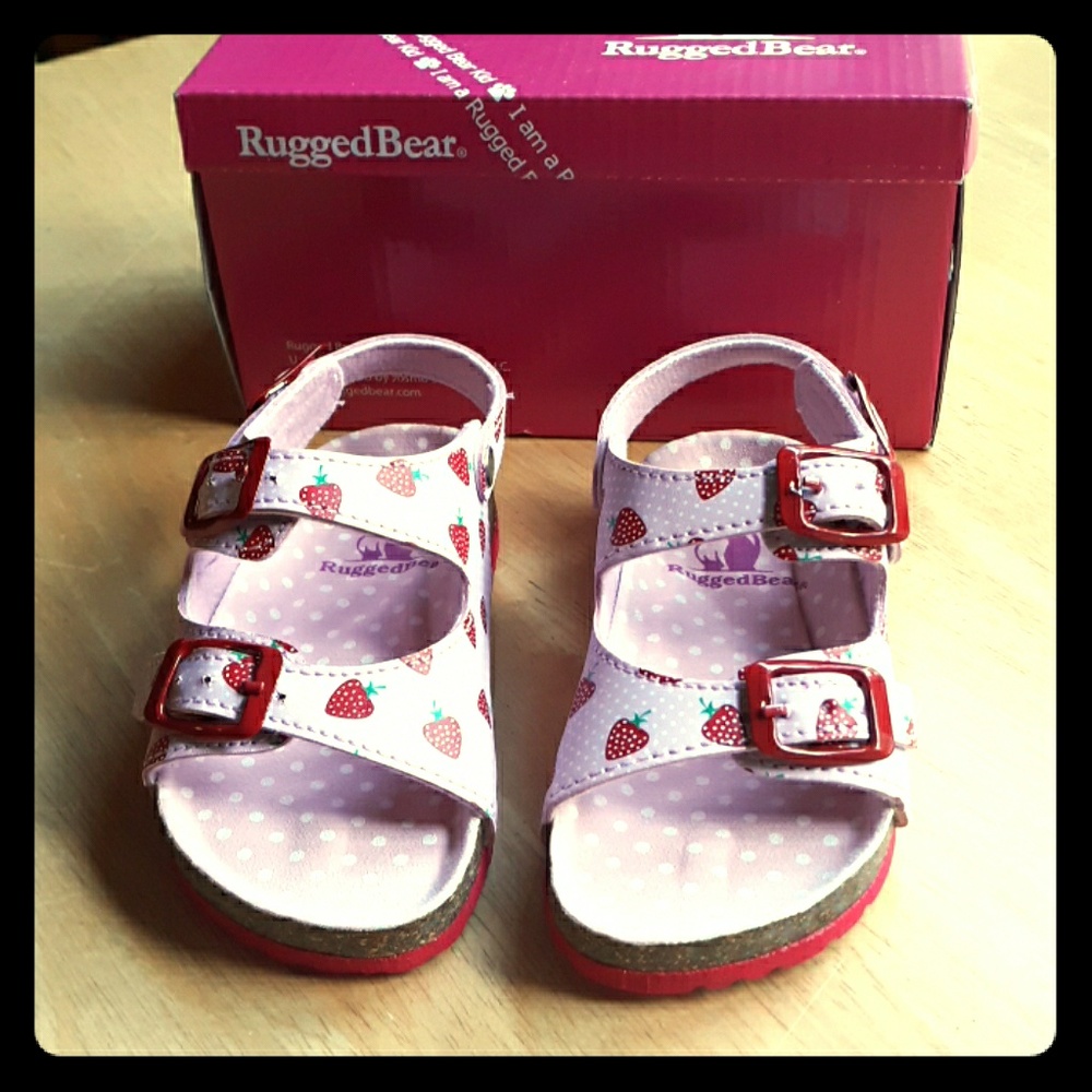 NWT! Toddler Strawberry Sandals - size 8